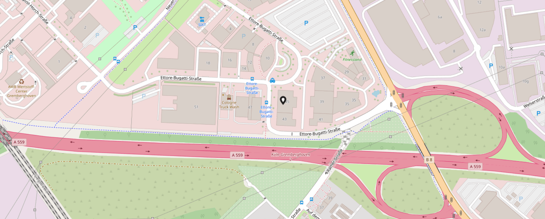 Kartenausschnitt OWL Standort